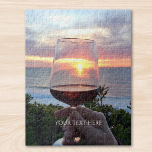 Custom Photo And Text Personalized Jigsaw Puzzle