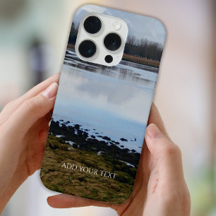 Custom Photo And Text Personalized Landscape iPhone 15 Pro Case