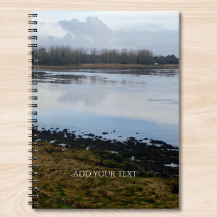 Custom Photo And Text Personalized Landscape Notebook