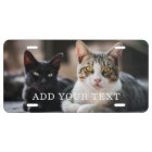 Custom Photo and Text Personalized License Plate