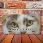 Custom Photo and Text Personalized License Plate<br><div class="desc">Upload a photo, add a name or text, and easily create your personalized license plate. Click CUSTOMIZE to change the text colour. You can TRANSFER this DESIGN on other Zazzle products and adjust it to fit most of the Zazzle items. Standard Studio designs are made in high-resolution vector graphics for...</div>