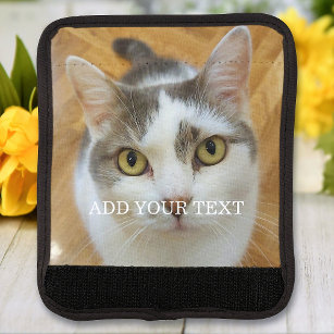 Custom Photo And Text Personalized Luggage Handle Wrap