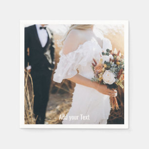 Custom Photo And Text Personalized Napkin