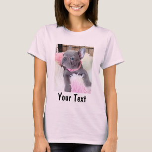 Custom Photo and Text Personalized Pet Lover T-Shirt