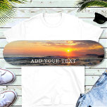 Custom Photo and Text Personalized Skateboard<br><div class="desc">Upload a photo, add a name or text, and easily create your personalized skateboard. Click CUSTOMIZE to change the text colour. You can TRANSFER this DESIGN on other Zazzle products and adjust it to fit most of the Zazzle items. Standard Studio designs are made in high-resolution vector graphics for a...</div>