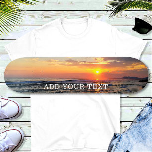 Custom Photo and Text Personalized Skateboard
