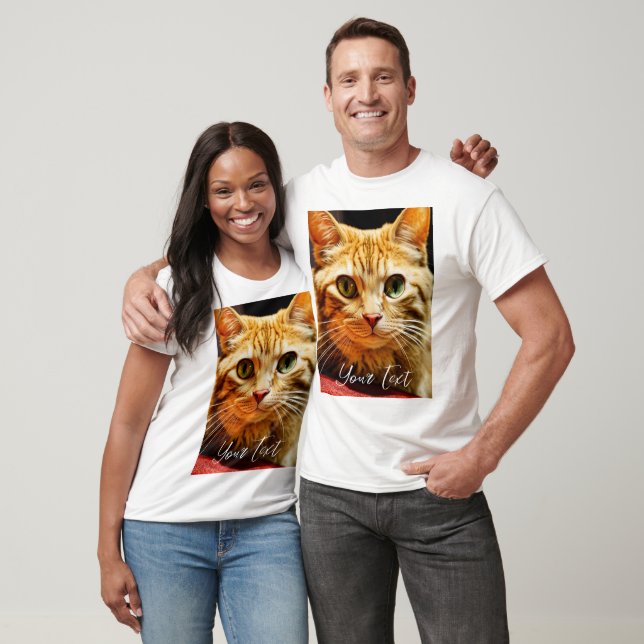 Custom Photo And Text Personalized T-shirt (Unisex)
