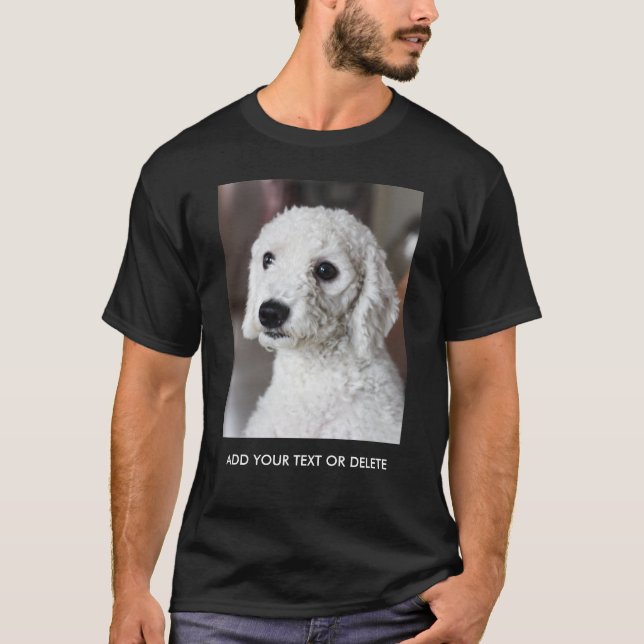 Custom Photo and Text Personalized T-Shirt (Front)