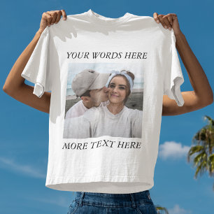 Custom Photo and Text T-Shirt