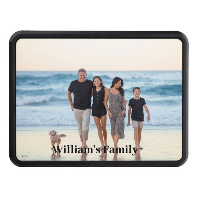 Custom Photo and Text Trailer Hitch Cover (Front)