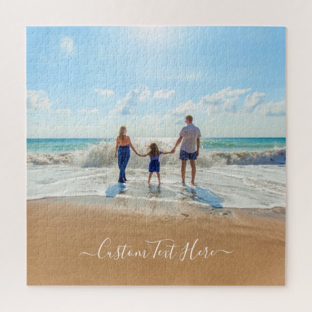 Custom Photo and Text - Unique Your Own Design -   Jigsaw Puzzle (Vertical)