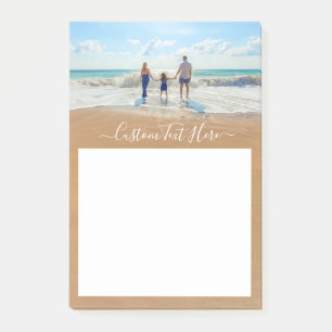 Custom Photo and Text - Unique Your Own Design -   Post-it Notes