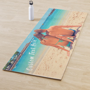 Custom Photo and Text Yoga Mat Your Own Design