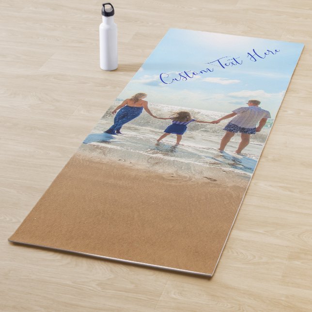 Custom Photo and Text Your Design The Best Family Yoga Mat (In Situ)