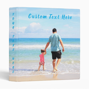 Custom Photo and Text - Your Own Design - Best DAD Binder
