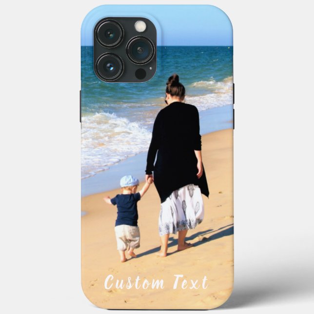 Custom Photo and Text - Your Own Design - Best Mom Case-Mate iPhone Case (Back)