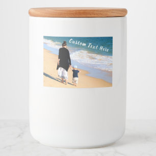 Custom Photo and Text - Your Own Design - Best MOM Food Label