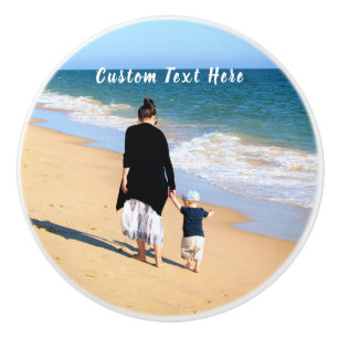 Custom Photo and Text - Your Own Design - Cute Ceramic Knob