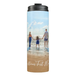 Custom Photo and Text - Your Own Design - Family Thermal Tumbler