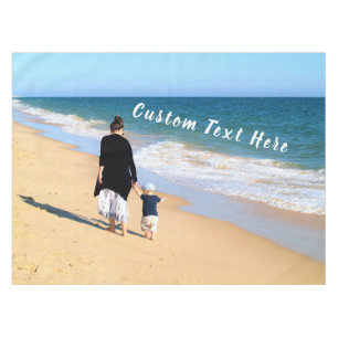 Custom Photo and Text - Your Own Design - For Mom Tablecloth