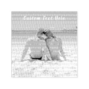 Custom Photo and Text - Your Own Design - Love Self-inking Stamp