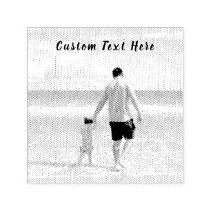 Custom Photo and Text - Your Own Design - My DAD Self-inking Stamp