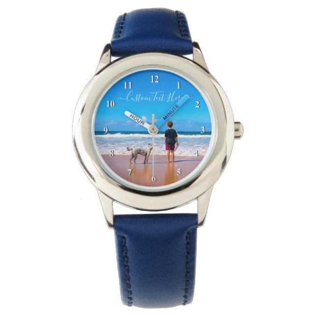 Custom Photo and Text - Your Own Design - My Dog Watch (Front)