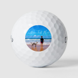 Custom Photo and Text - Your Own Design - My Pet   Golf Balls