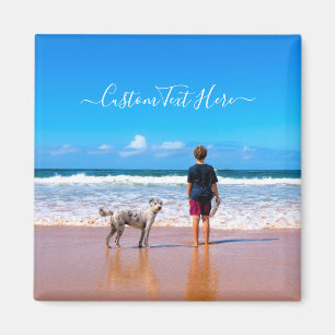 Custom Photo and Text - Your Own Design - My Pet   Magnet