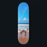 Custom Photo and Text - Your Own Design - My Pet   Skateboard<br><div class="desc">Custom Photo and Text - Your Own Design - My Pet - Personalized Family / Friends or Personal Gift - Add Your Photo and Text - Resize and move or remove and add elements / text with customization tool ! Choose / add your favourite font / text colour ! You...</div>