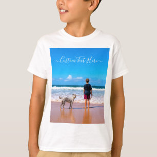 Custom Photo and Text - Your Own Design - My Pet T-Shirt
