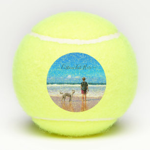 Custom Photo and Text - Your Own Design - My Pet   Tennis Balls