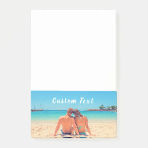 Custom Photo and Text - Your Own Design - Romantic Post-it Notes