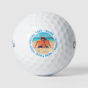 Custom Photo and Text - Your Own Design - Special Golf Balls