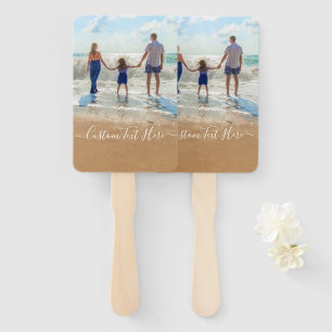 Custom Photo and Text - Your Own Design - Special  Hand Fan