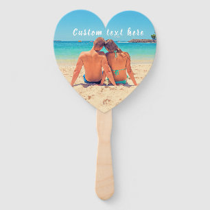 Custom Photo and Text - Your Own Design - Special  Hand Fan