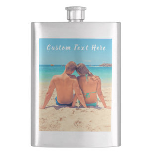 Custom Photo and Text - Your Own Design - Special Hip Flask