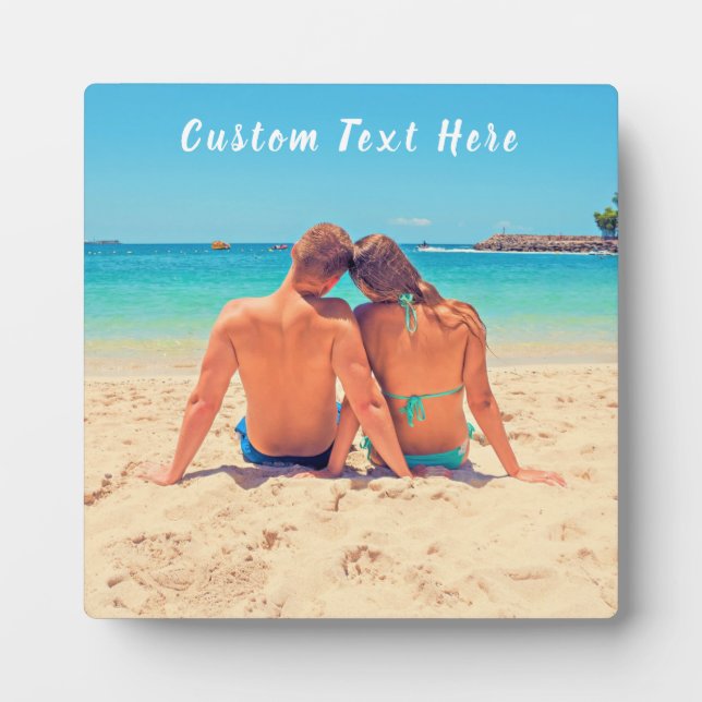 Custom Photo and Text - Your Own Design - Special  Plaque (Front)