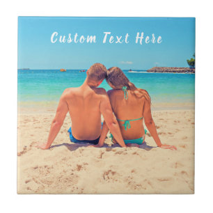Custom Photo and Text - Your Own Design - Special  Tile