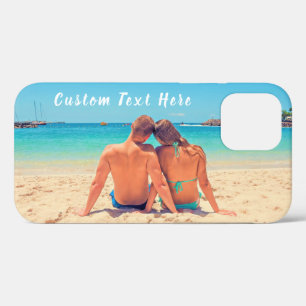 Custom Photo and Text - Your Own Design - Summer iPhone 12 Case