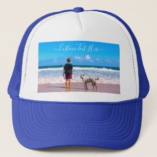 Custom Photo and Text - Your Own Design - Your Pet Trucker Hat