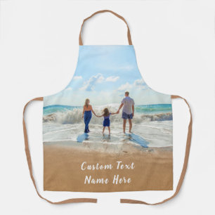 Custom Photo and Text Your Photos Design Apron