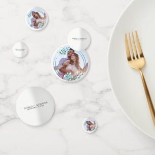 Custom Photo And Wreath Confetti