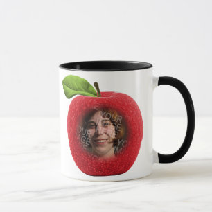Custom Photo Apple Face Mug