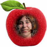 Custom Photo Apple Face Ornament Photo Sculpture Ornament<br><div class="desc">Add your own photo inside this cheery red apple. Perfect gift for teachers or just anyone who like apples.</div>