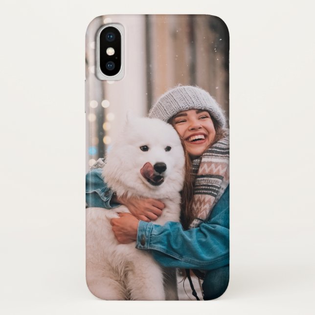 Custom Photo Apple iPhone X, Tough Phone Case-Mate iPhone Case (Back)