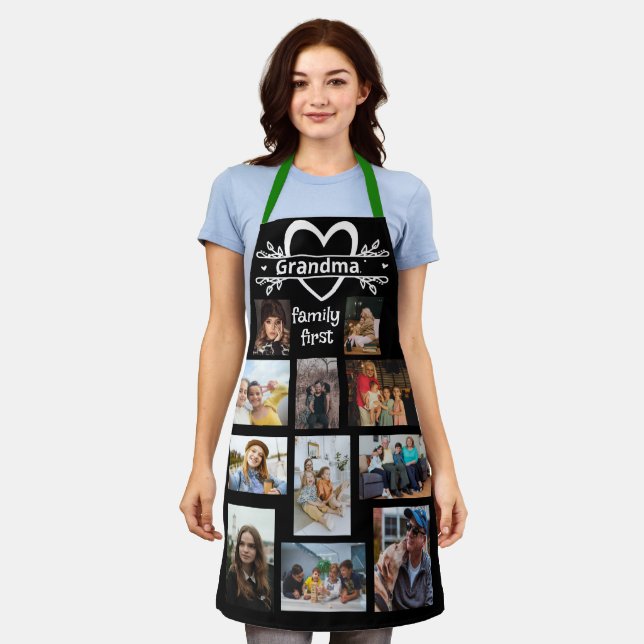 Custom Photo Apron - Personalized Family Kitchen (Worn)