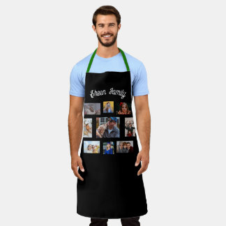 Custom Photo Aprons, Personalized 8 Photo Collage Apron