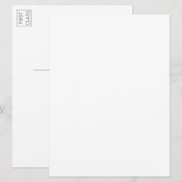Custom Photo Artwork Typography Large Postcard