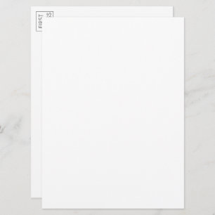 Custom Photo Artwork Typography Large Postcard